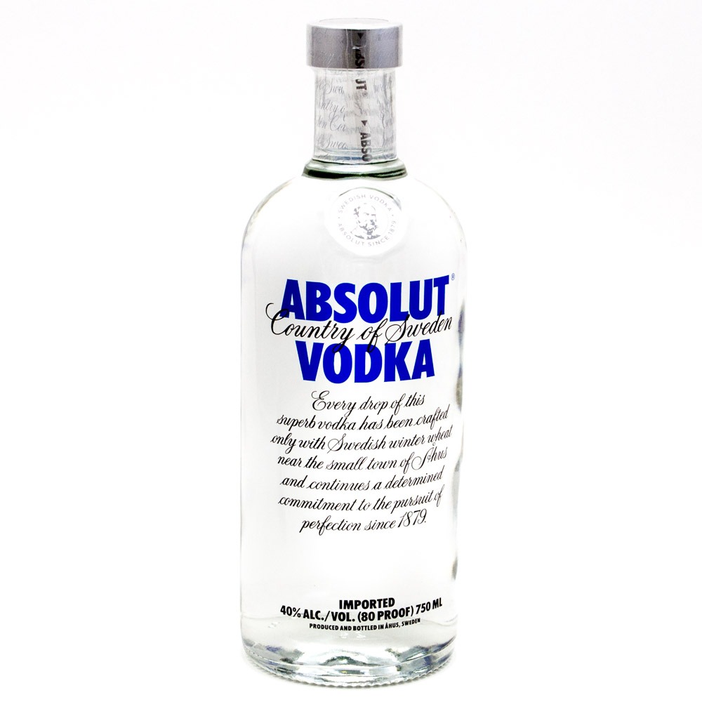 ABSOLUT BLUE 750ML - THE GRAPE VINE - FINE WINES AND SPIRIRTS
